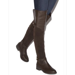 JUSTFAB 👠👠👠 Thigh High Brown Boots ✨NIB✨